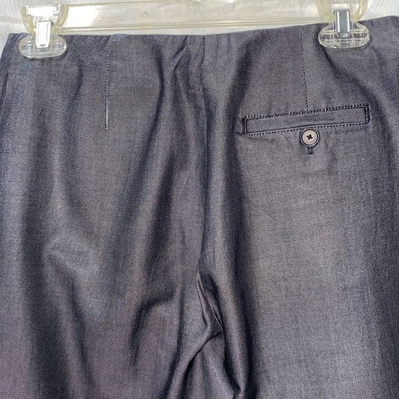 ANN TAYLOR ANKLE GREY SILK/COTTON PANTS SZ 4 - Picture 7 of 12